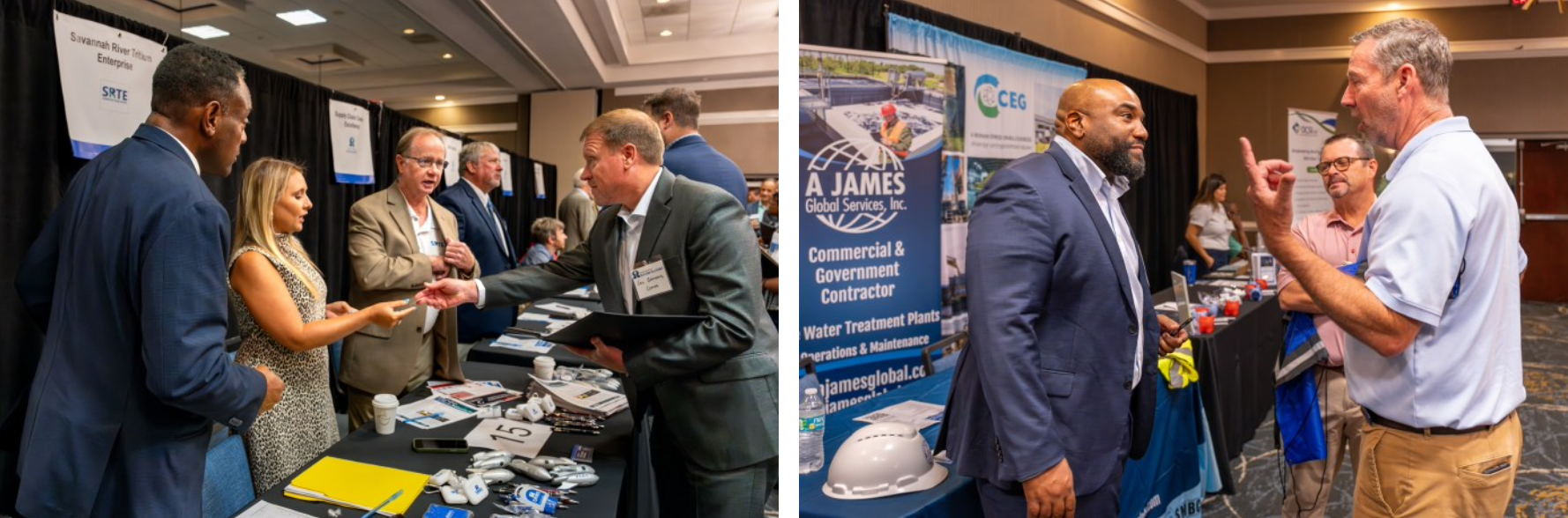 Attendees meeting directly with department leads